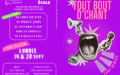 Tout bout&rsquo;chant : La chorale hébergée à La Vieille École
