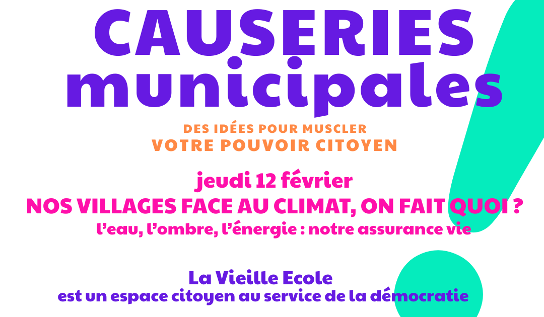 Causeries municipales – reportée